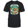 Maui Hawaii Cute Sea Turtle Surfing Summer Vacation shirt