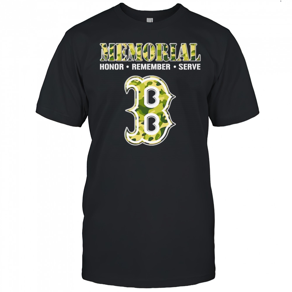 Memorial honor remember serve Boston Red Sox shirt