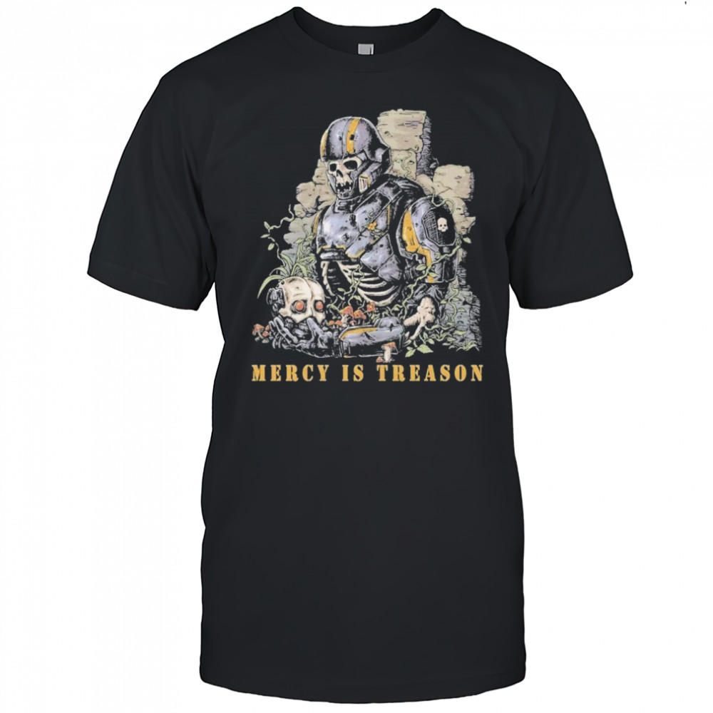 Mercy Is Treason Threat Llama T-shirt
