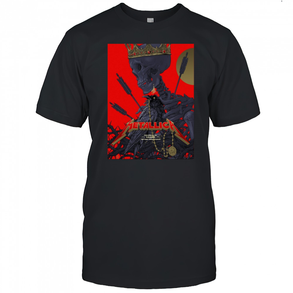 Metallica Columbus OH 5.9.2025 Historic Crew Stadium Poster t-shirt