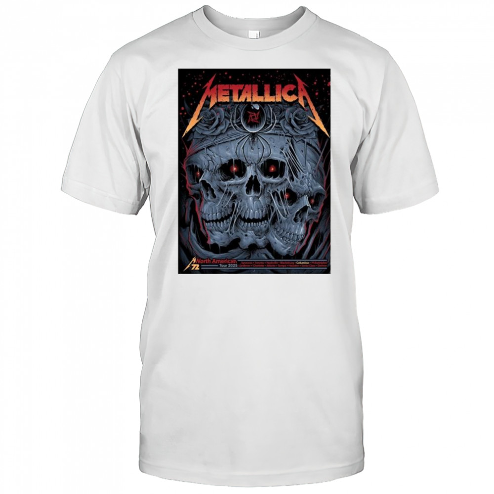Metallica M72 Columbus OH At Historic Crew Stadium Two Night On May 9 And 11 M72 World Tour 2025 t-shirt