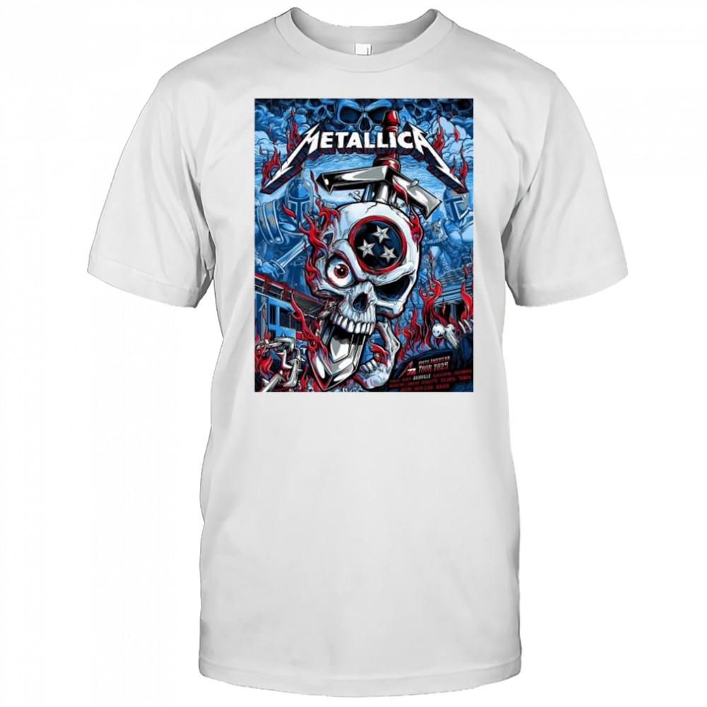 Metallica M72 North American Tour 2025 Exclusive M72 Nashville On May 1 2025 t-shirt
