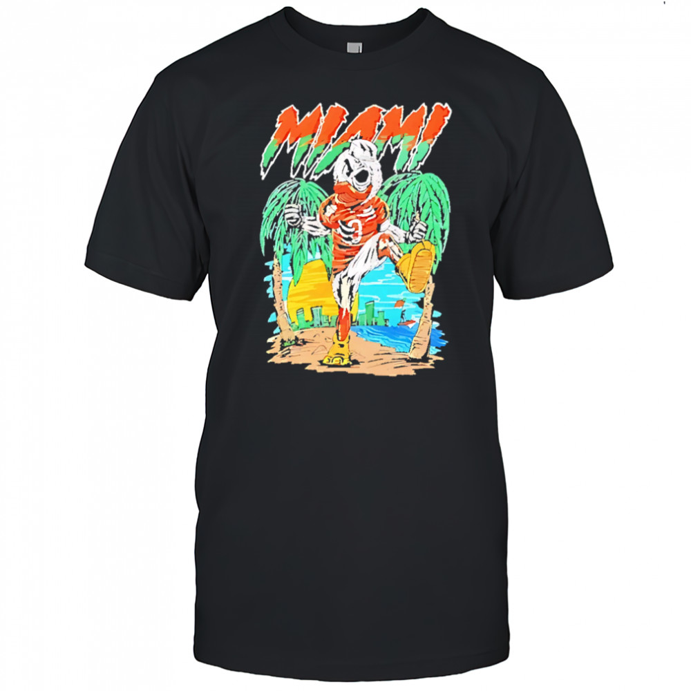 Miami Hurricanes Football Graphic Mascot shirt