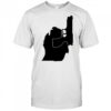 Michigan mitten with gun design shirt