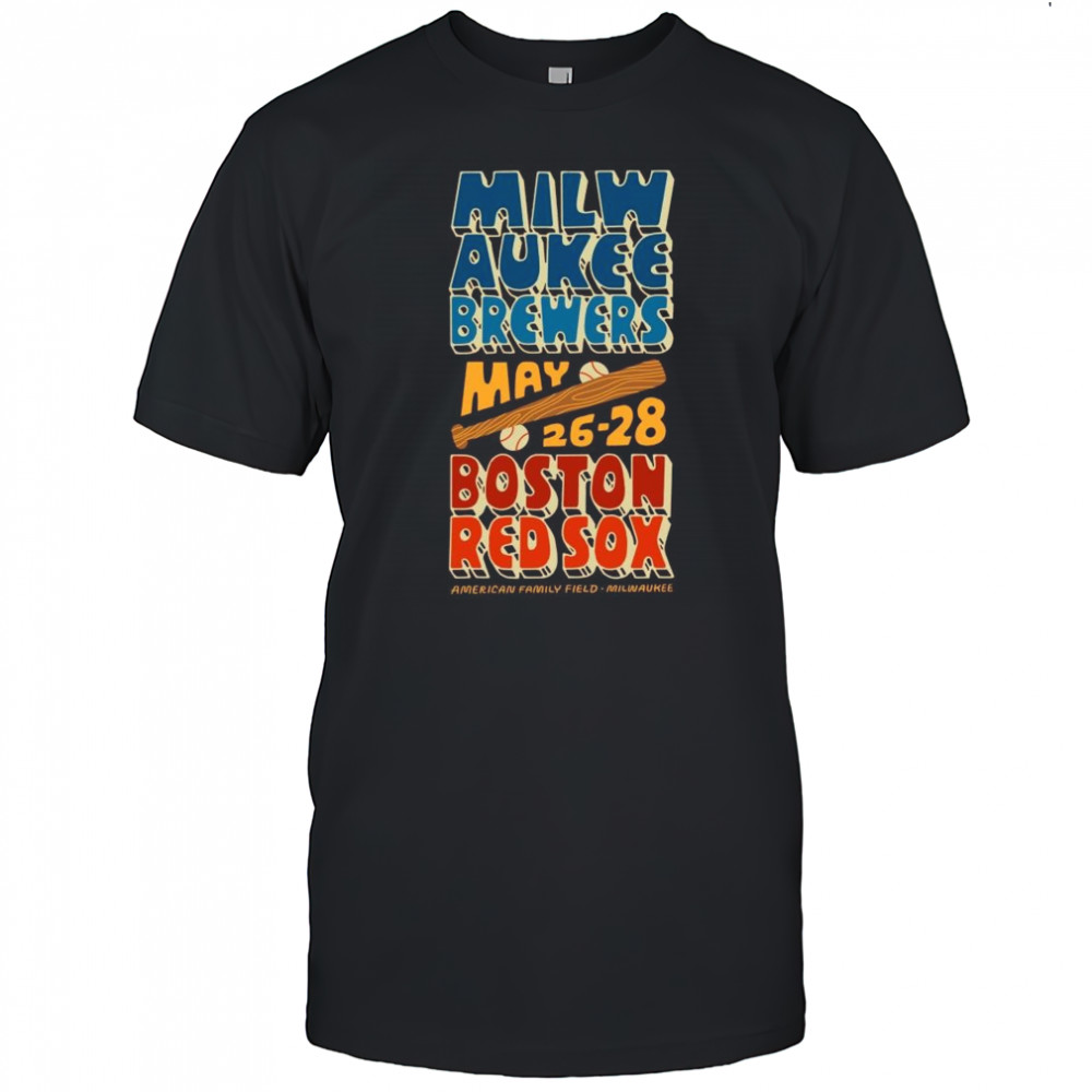 Milwaukee Brewers Vs Boston Red Sox May 26-28 2025 American Family Field Milwaukee Vintage t-shirt