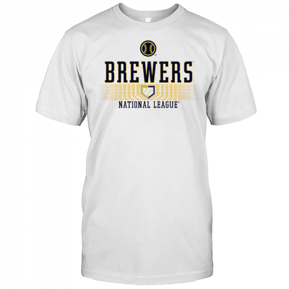 Milwaukee Brewers White Ribbed National League shirt