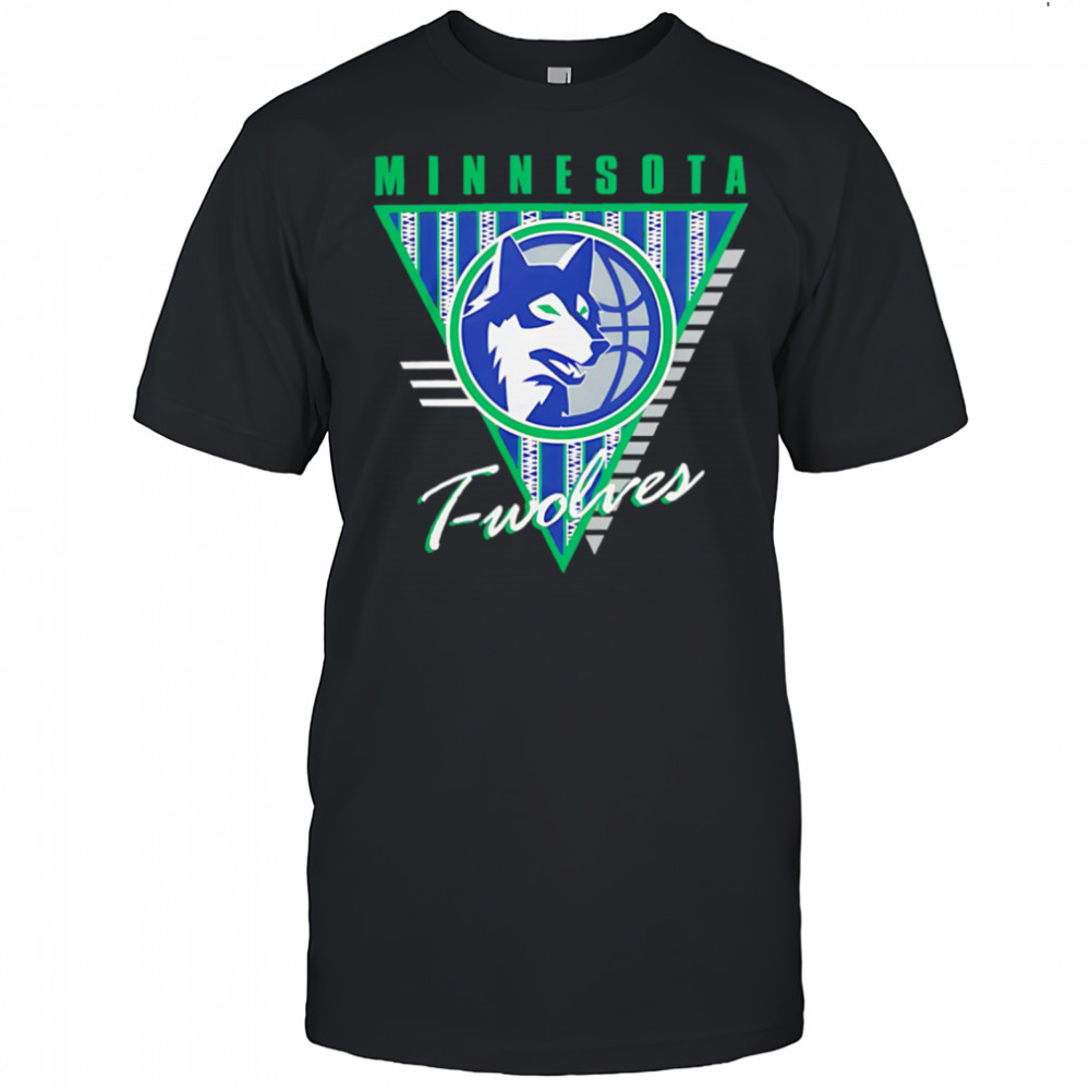 Minnesota Timberwolves Mitchell & Ness Worldwide Collection Tri-Logo shirt