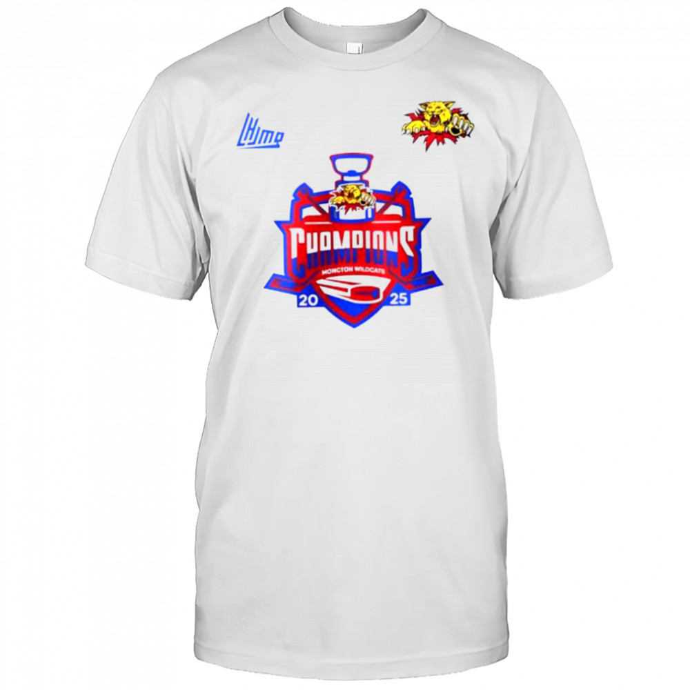 Moncton Wildcats Quebec Maritimes Junior Hockey League Champions 2025 shirt