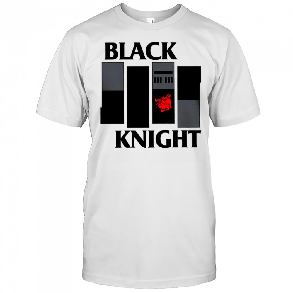 Monty Python and the Holy Grail and the punk rock band black flag black knight band shirt