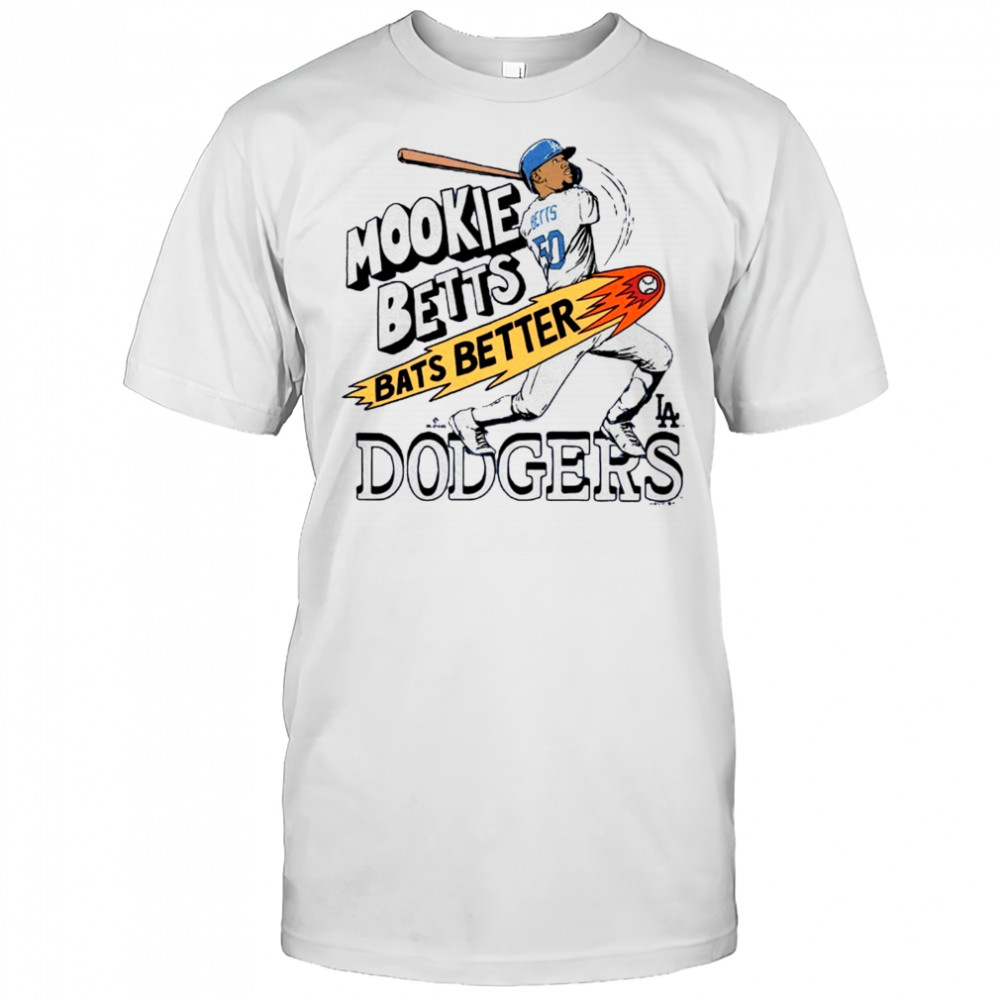 Mookie Betts Los Angeles Dodgers MLB Bats Better Graphic Player t-shirt