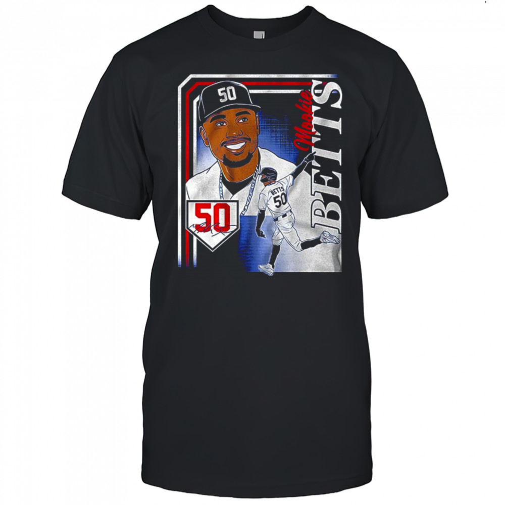 Mookie Betts Los Angeles Dodgers MLB collage frame graphic shirt