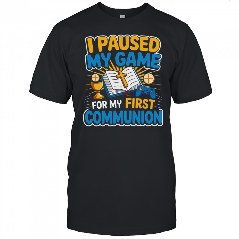 My First Communion Video Game Controller Boys Girls Gaming shirt
