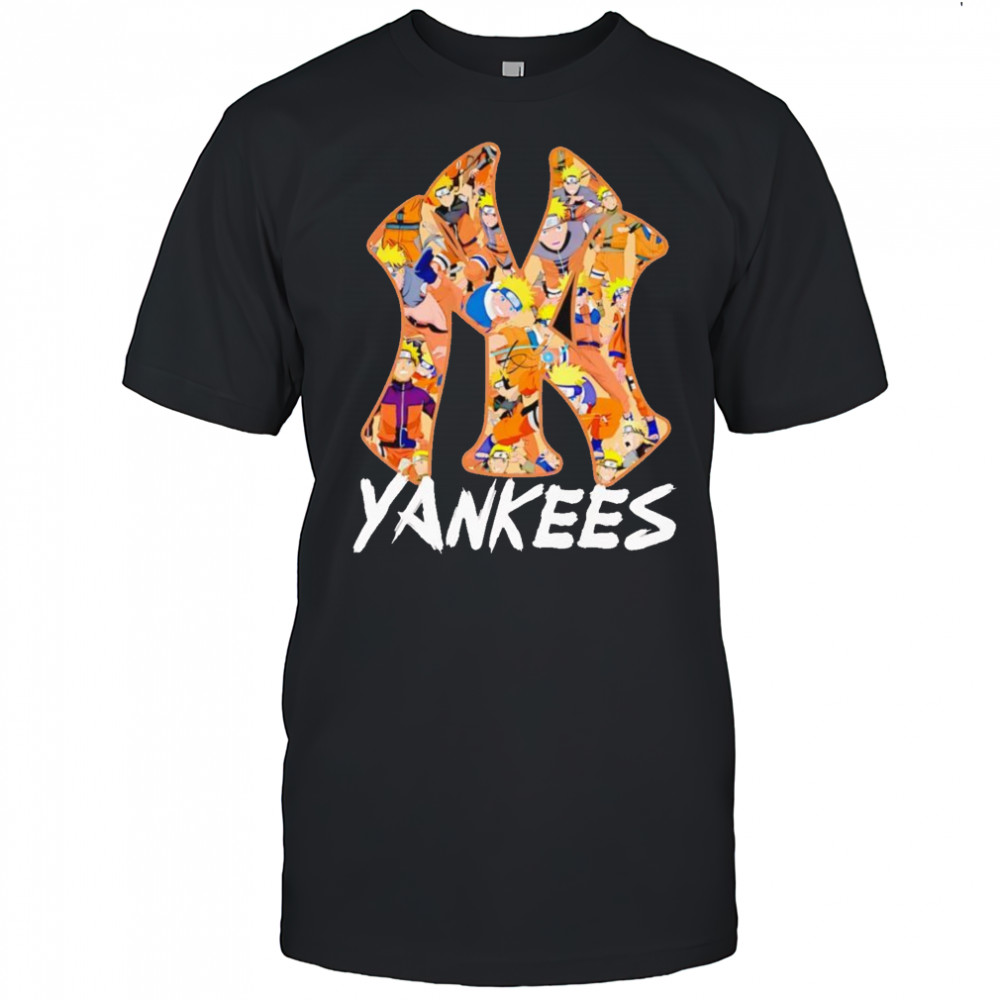 Naruto New York Yankees logo shirt