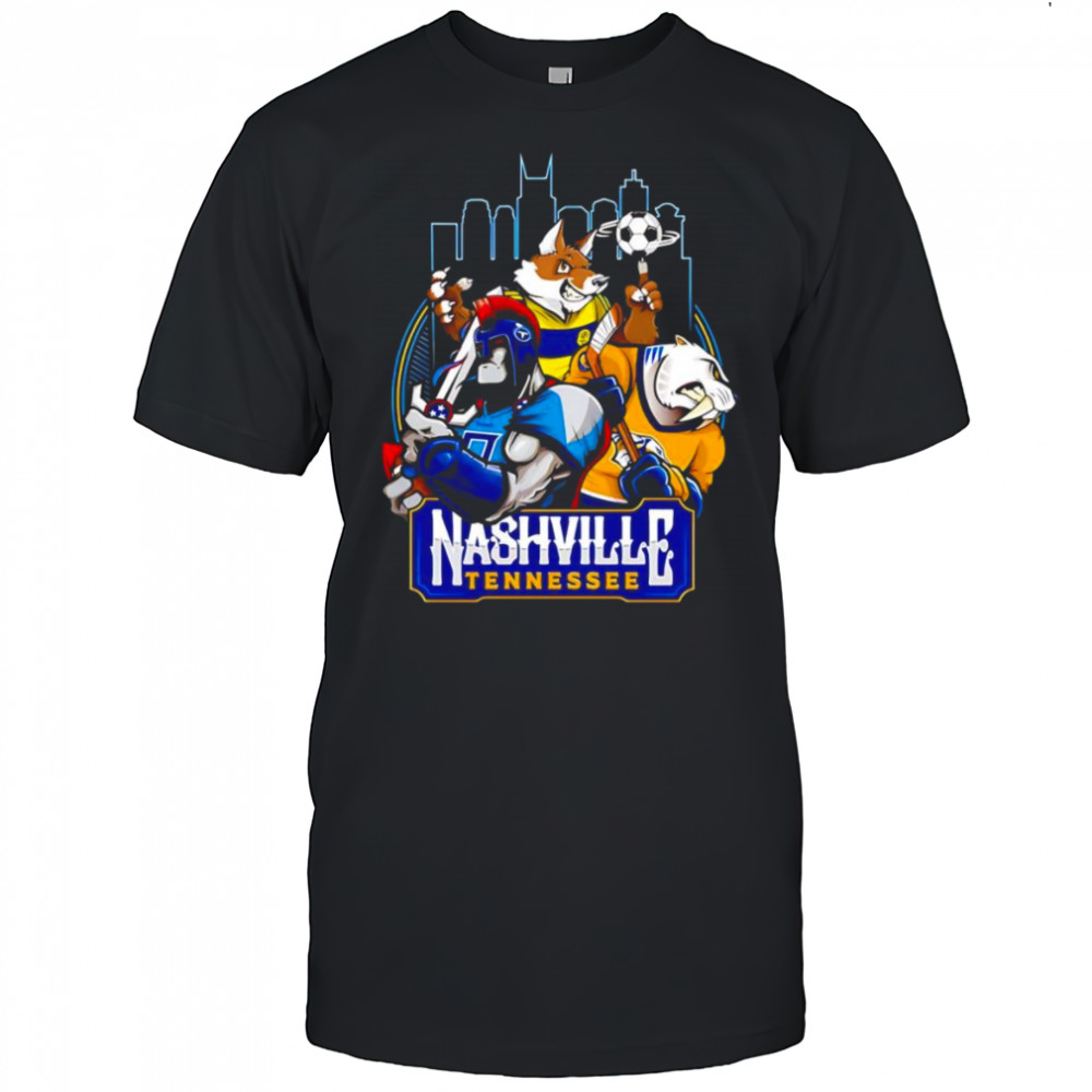 Nashville Tennessee sports mascot shirt