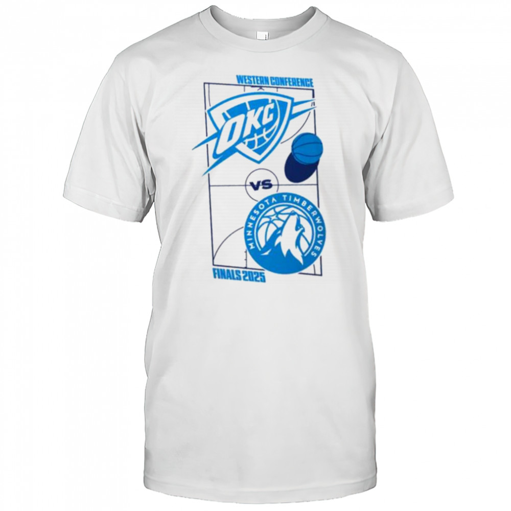 NBA 2025 Western Conference Finals Matchup Oklahoma City Thunder Vs Minnesota Timberwolves Classic T Shirt
