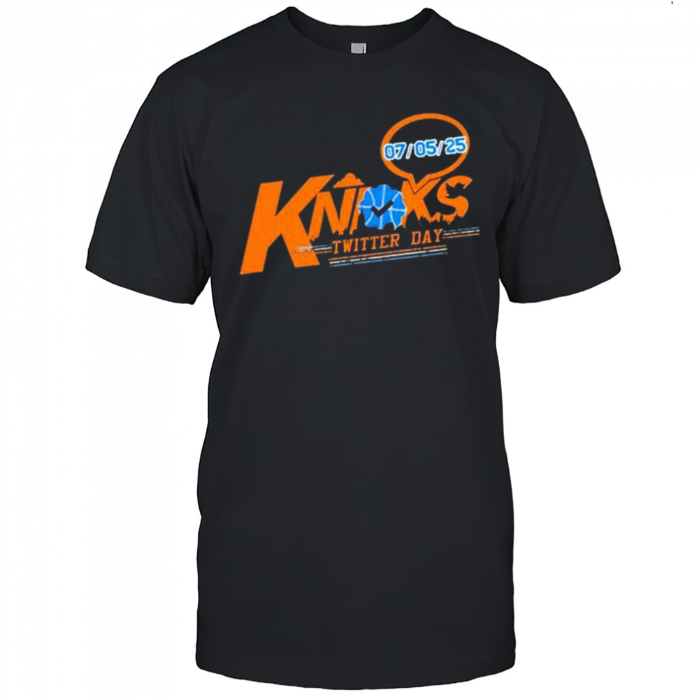 New York Knicks basketball – Knicks Twitter Day May 7 2025 t-shirt
