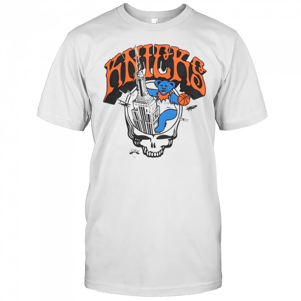 New York Knicks X Grateful Dead Skull T-Shirt