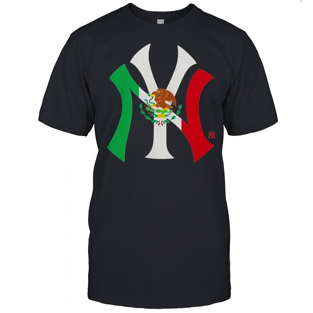 New York Yankees Mexican Flag Logo T-Shirt