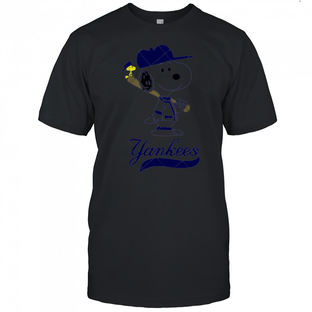 New York Yankees Snoopy Baseball funny cartoon shirt