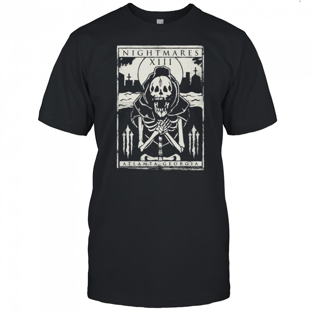 Nightmares Atlanta Georgia Skeleton T-shirt