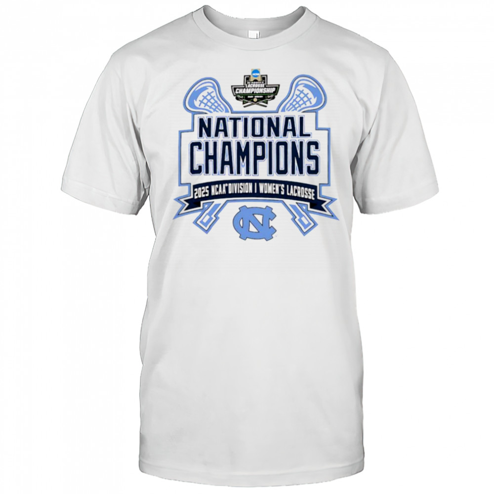 North Carolina Tar Heels National Champions 2025 NCAA DI women’s Lacrosse logo T shirt