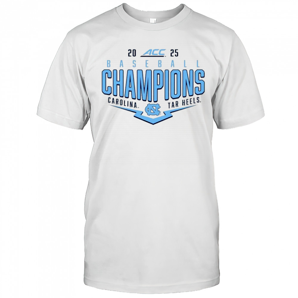 North Carolina Tar Heels NCAA ACC 2025 Baseball Conference Tournament Champions Playoff Pitch t-shirt
