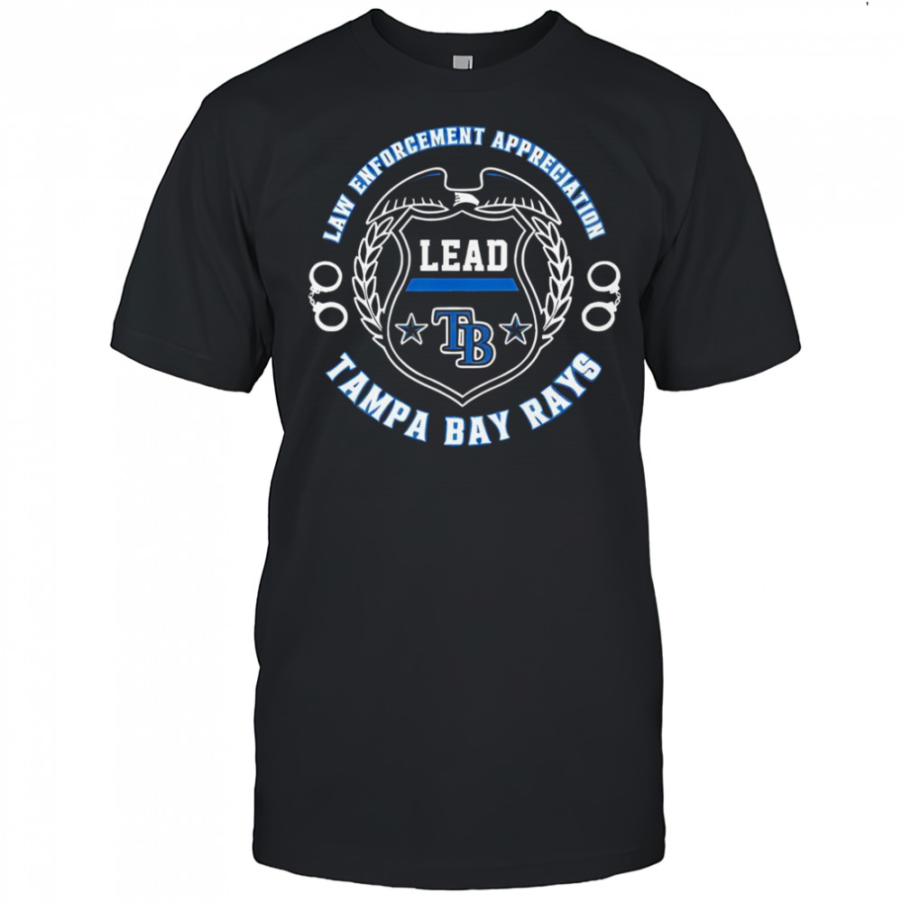 Official Tampa Bay Rays Law Enforcement Appreciation Day 2025 T-Shirt