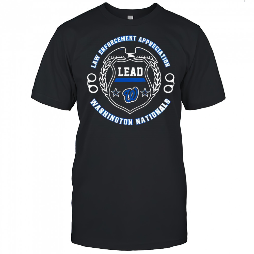 Official Washington Nationals Law Enforcement Appreciation Day 2025 T-Shirt