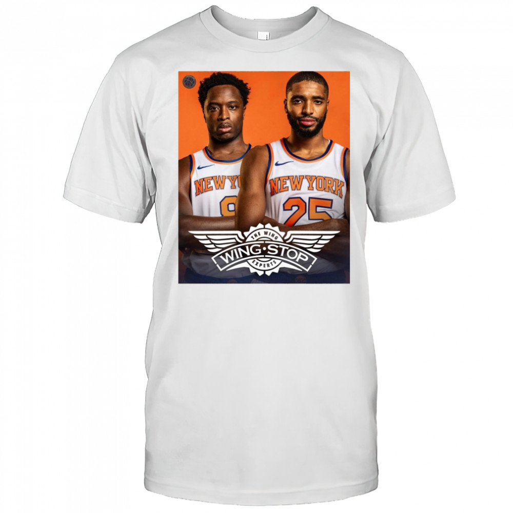 OG Anunoby and Mikal Bridges New York Knicks Wingstop The Wing Experts Poster t-shirt