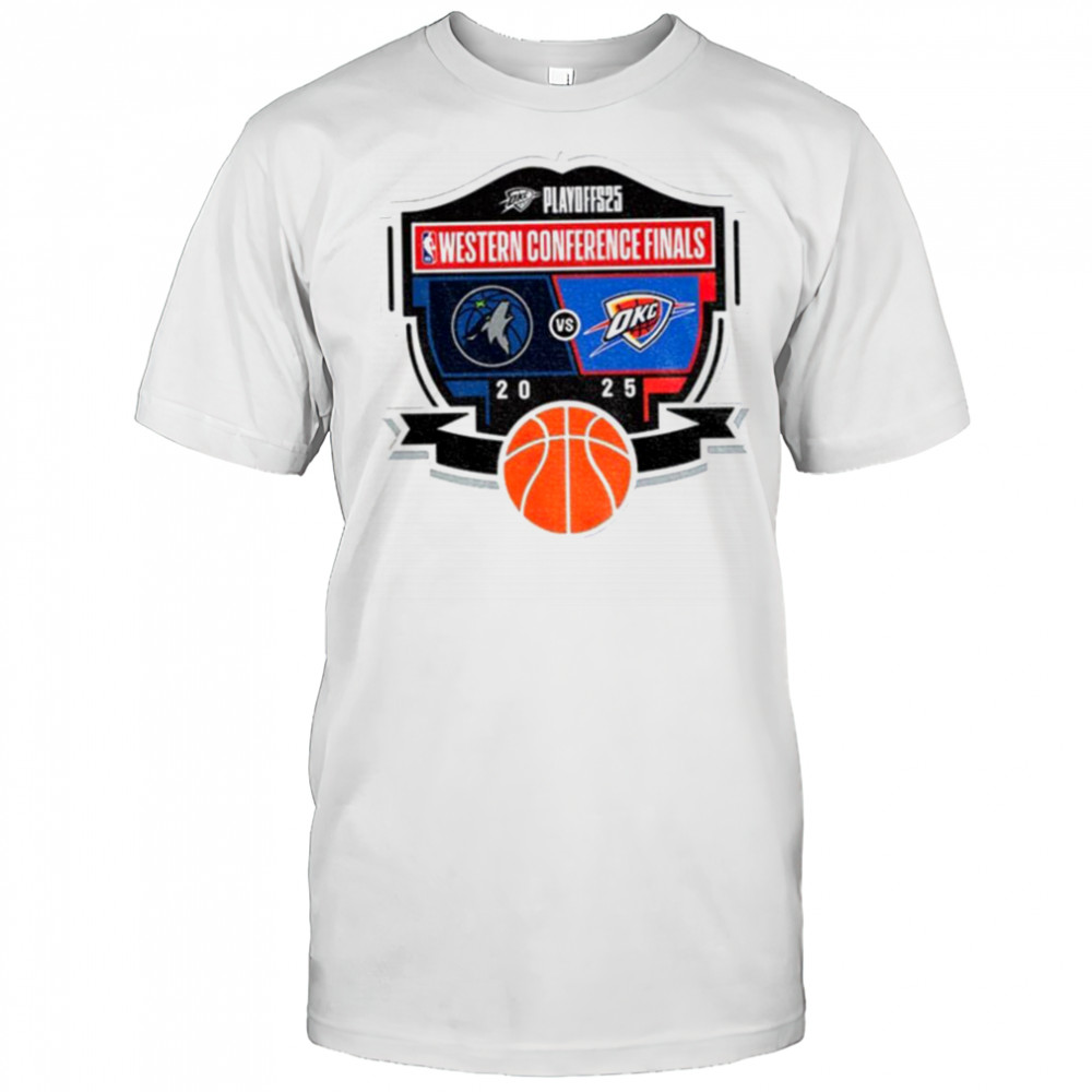 Oklahoma City Thunder 2025 Western Conference Finals Matchup NBA shirt