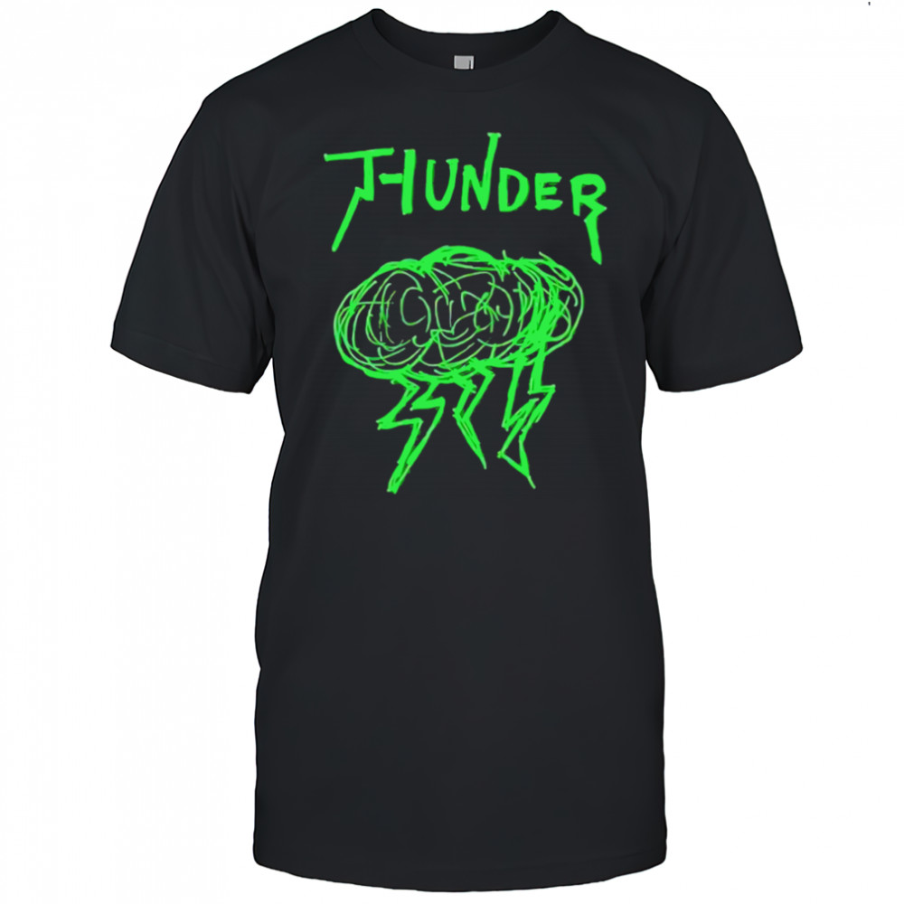 Oklahoma City Thunder lightning cloud shirt