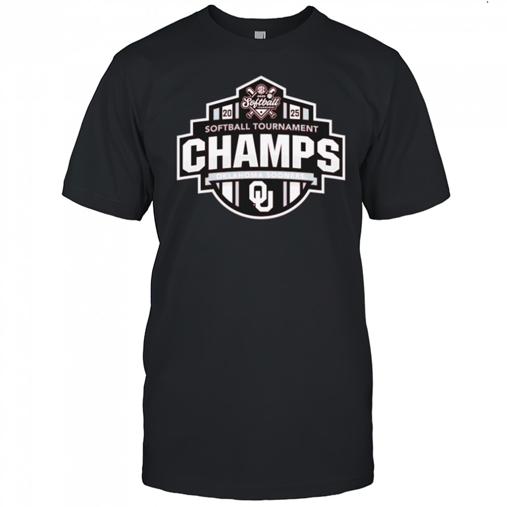 Oklahoma Sooners Softball 2025 SEC Conference Tournament Champions T-shirt