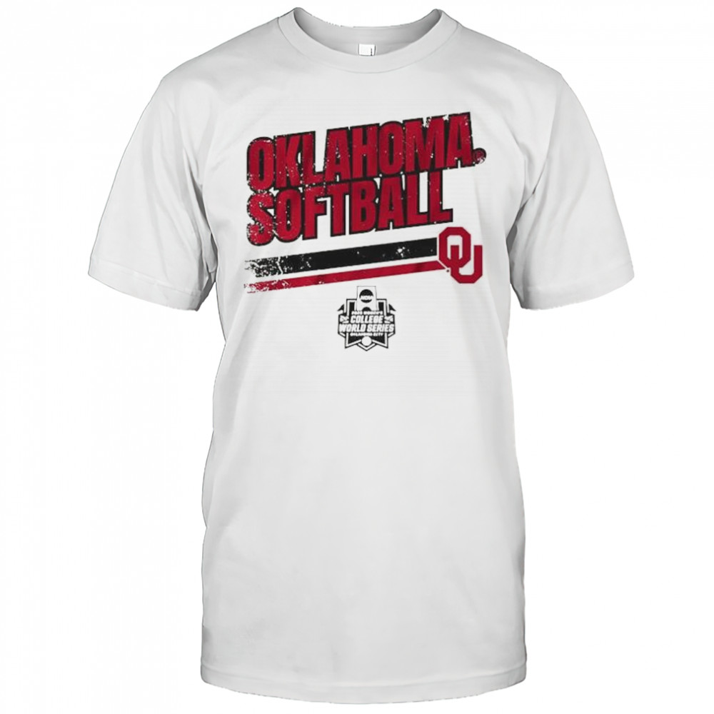 Oklahoma Sooners Softball Women’s NCAA College World Series Stripe t-shirt