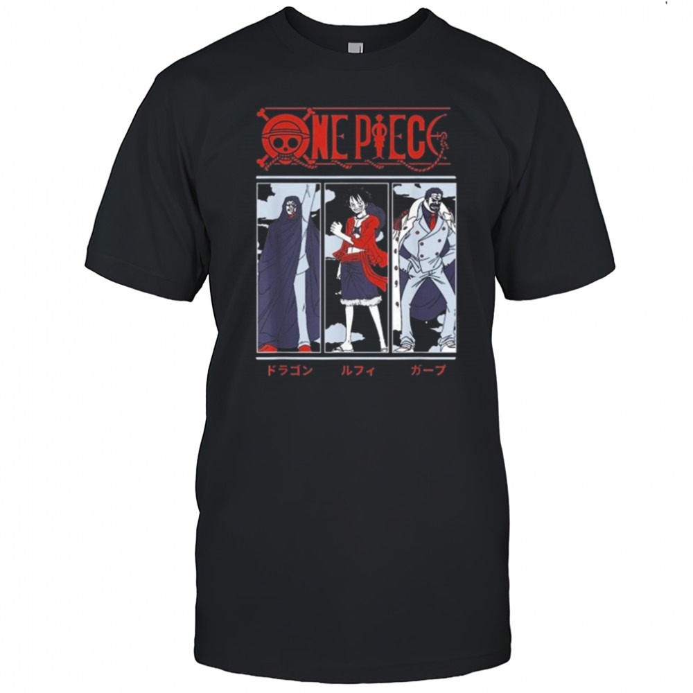 One Piece Anime Meet The Monkeys Dragon Luffy And Garp Shirt