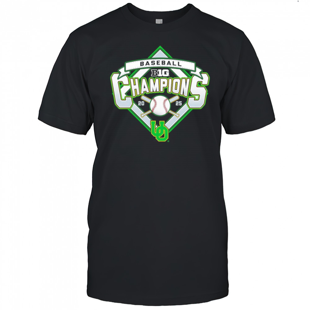 Oregon Ducks 2025 Big Ten Baseball Regular Season Champions shirt