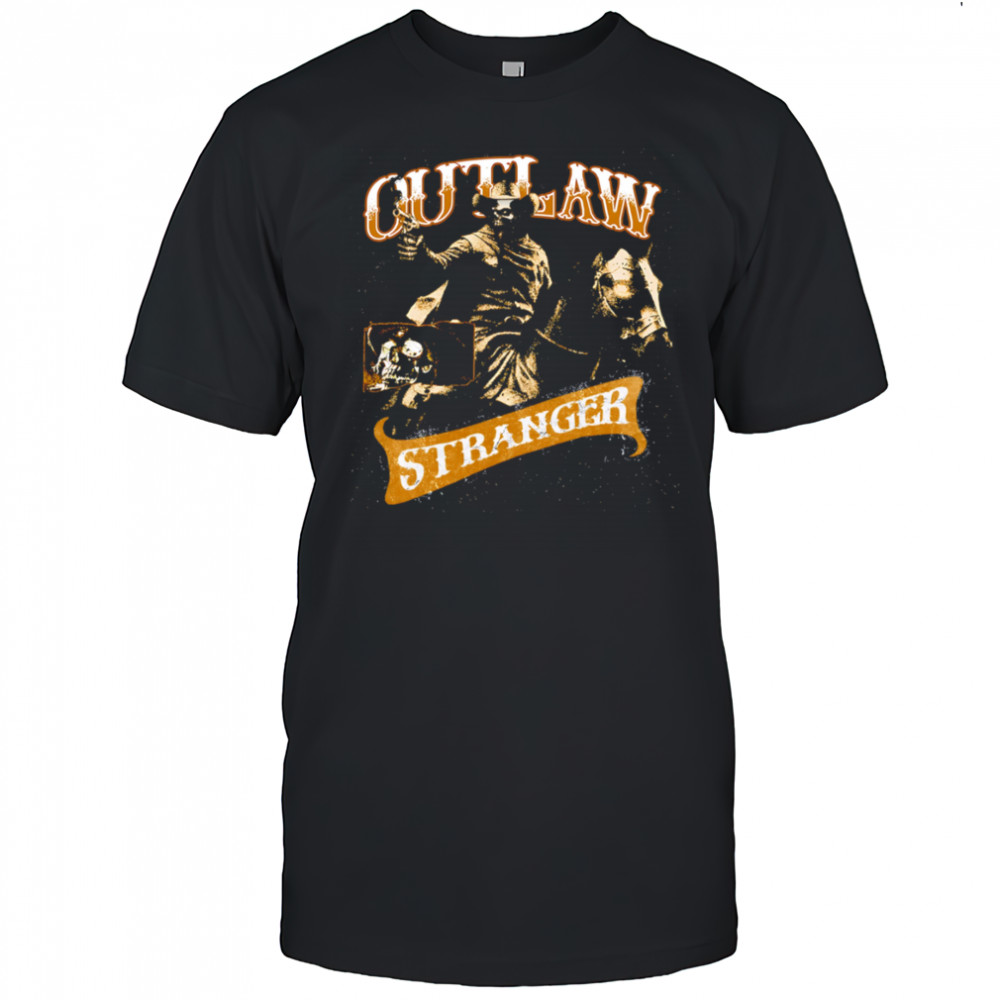 Outlaw Stranger Skeleton horse retro shirt