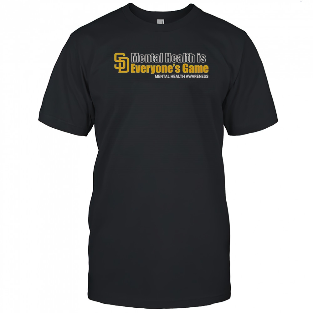 Padres Mental Health Is Everyone’s Game 2025 T-Shirt