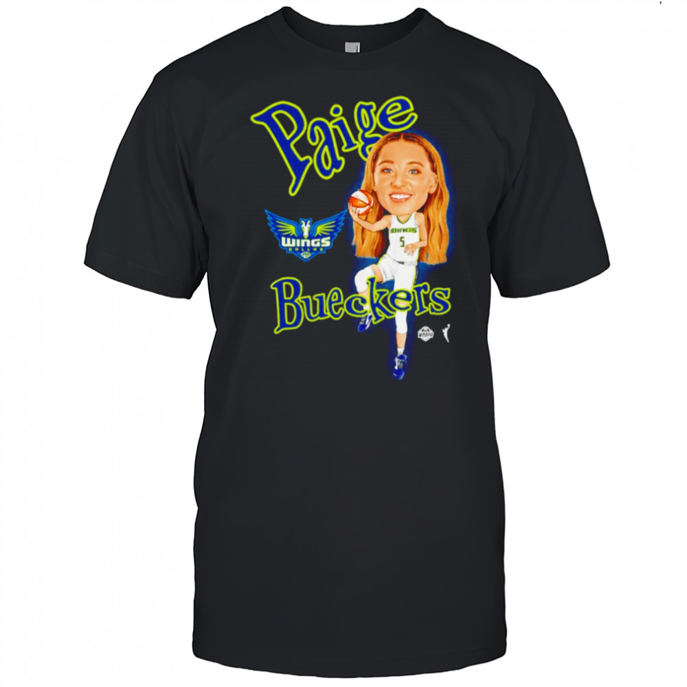 Paige Bueckers 2025 WNBA Draft Dallas Wings cartoon shirt