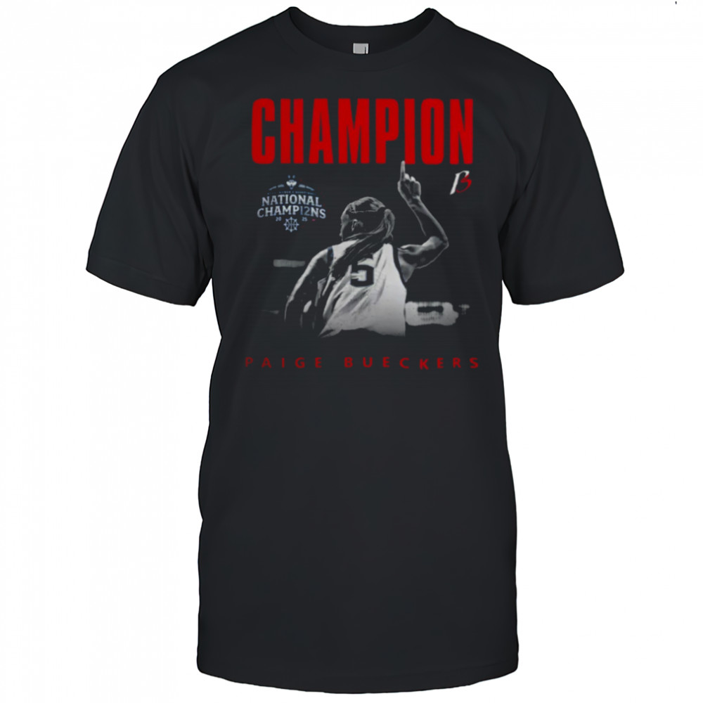 Paige Bueckers Merch UConn NCAA Women’s Basketball Paige Bueckers National Champion T Shirt