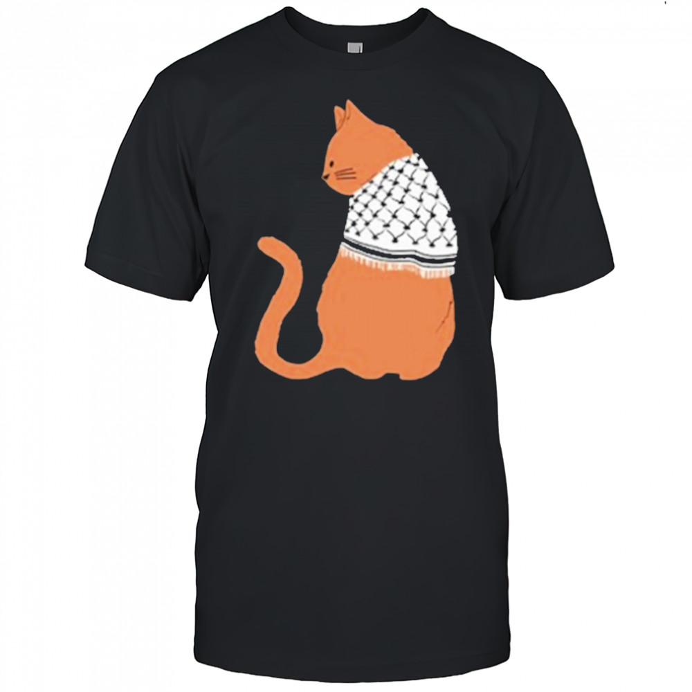 Palestinian Catfiyyeh Orange Cat T-Shirt