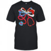 Patriotic Nurse Bow Stethoscope shirt