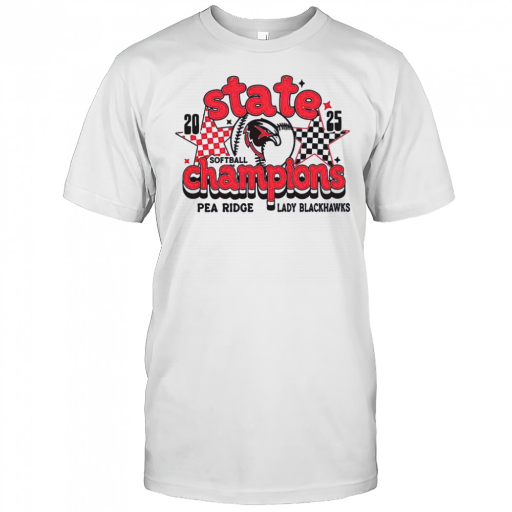 Pea Ridge Lady Blackhawks 2025 State Champions shirt