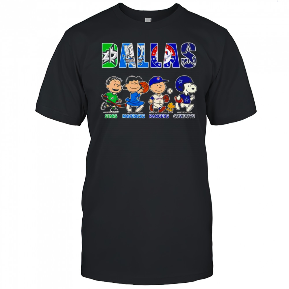 Peanuts Dallas Stars Mavericks Rangers Cowboys shirt