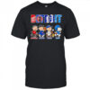 Peanuts Detroit Red Wings Pistons Tigers Lions sports shirt