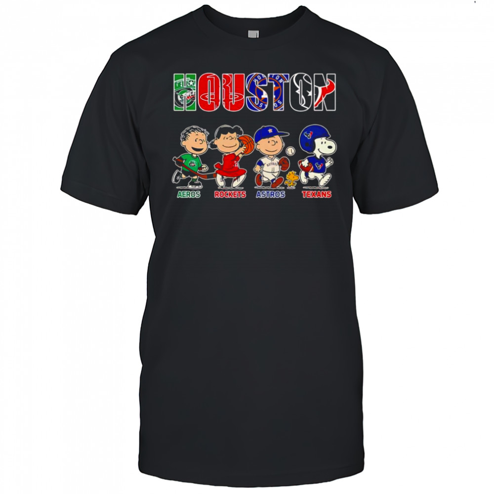 Peanuts Houston Aeros Rockets Astros Texans shirt
