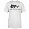 Personalized vanderbilt commodores peace love shirt