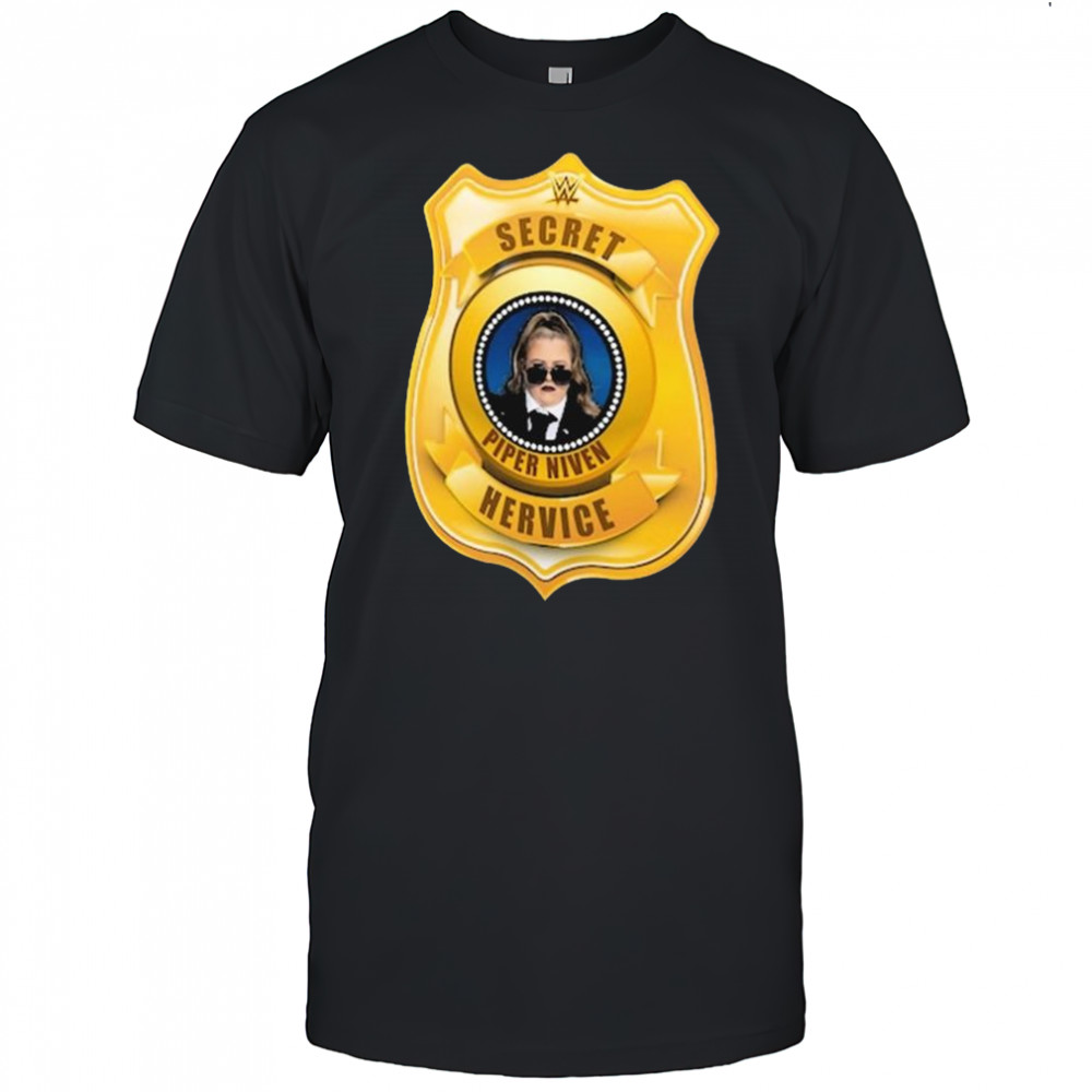 Piper Niven Secret Hervice Badge WWE 2025 t-shirt