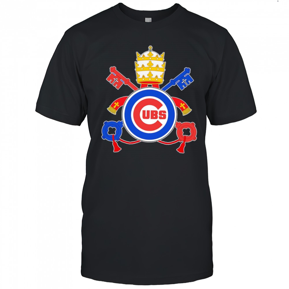Pope Leo XIV Chicago Cubs logo shirt