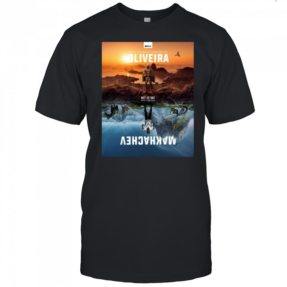 Poster World Lightweight Championship Oliveira Vs Makhachev October 22 Sat Bozebo X Sporteagles t-shirt