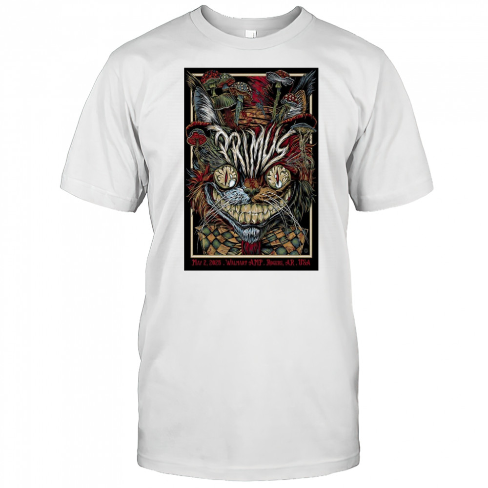 Primus Walmart AMP Rogers AR USA May 2 2025 Tour t-shirt